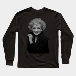 betty white smile Long Sleeve T-Shirt